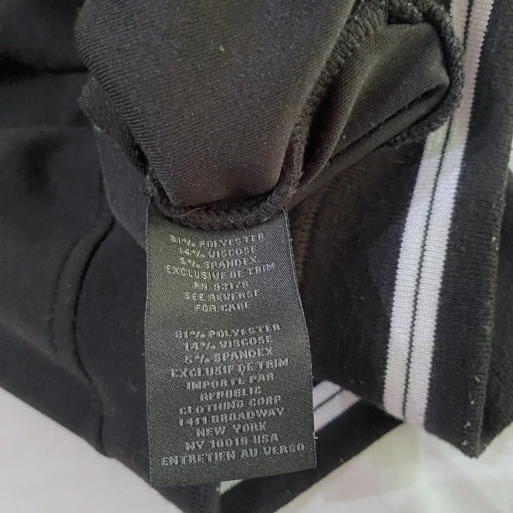 MAGASCHONI MAN Black‎ Jersey Knit Bomber Jacket SZ L